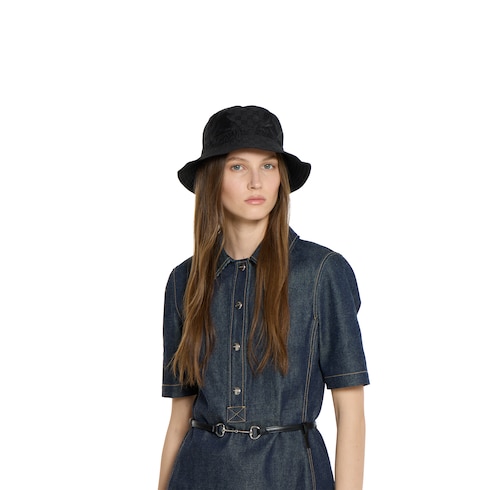 Reversible GG nylon bucket hat