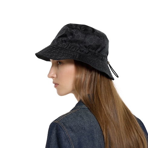 Reversible GG nylon bucket hat