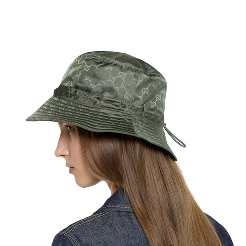 Reversible GG nylon bucket hat