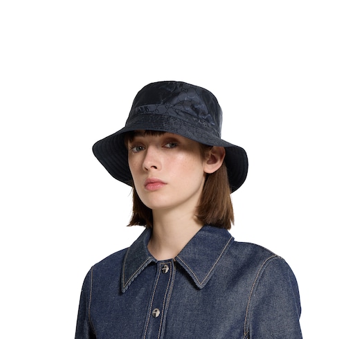 Reversible GG nylon bucket hat