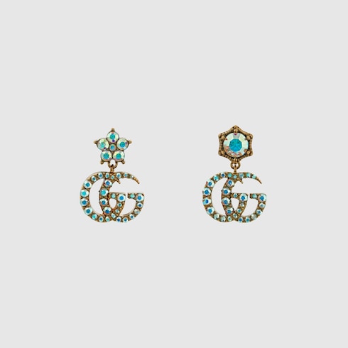 GG Marmont crystal earrings