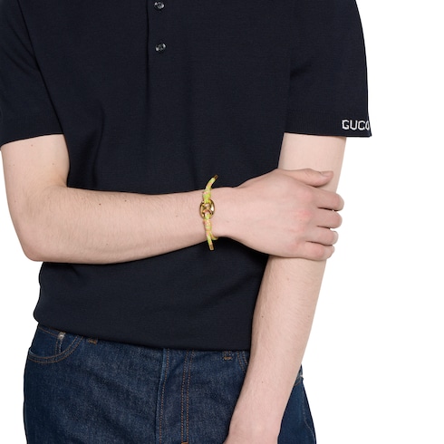 Gucci Marina Chain fabric bracelet