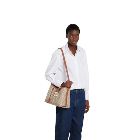 Padlock large shoulder bag
