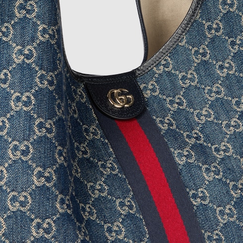 Borsa shopping Gucci Giglio misura grande