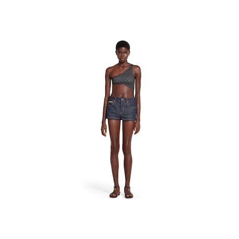 Printed GG stretch jersey swimsuit