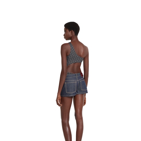 Printed GG stretch jersey swimsuit