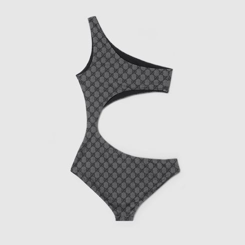 Printed GG stretch jersey swimsuit