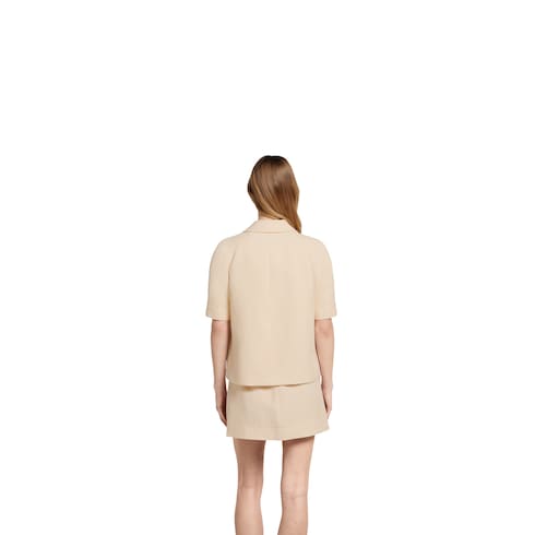 Veste en toile de lin avec détail Mors