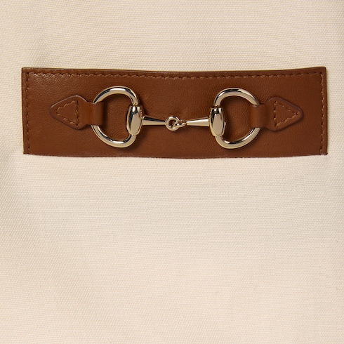 Chaqueta de lona de lino con Horsebit