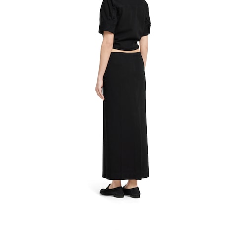 Denim skirt with Horsebit