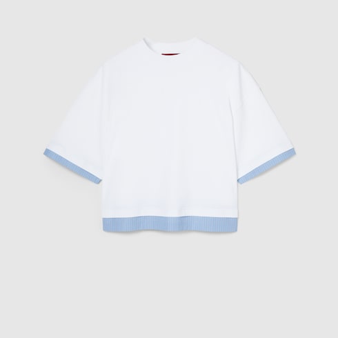 T-shirt en jersey doux avec broderie