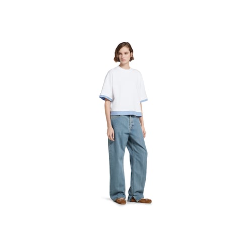 T-shirt en jersey doux avec broderie