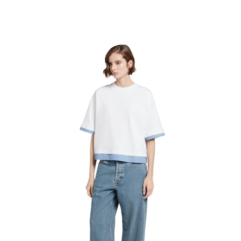 T-shirt en jersey doux avec broderie