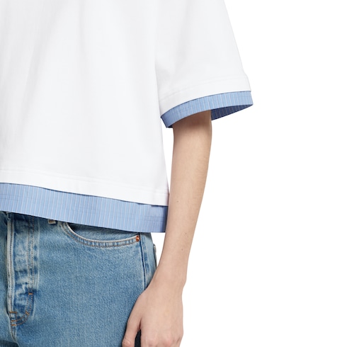 T-shirt en jersey doux avec broderie