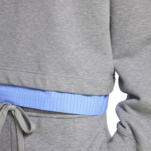 Sweat-shirt en jersey de coton avec broderie