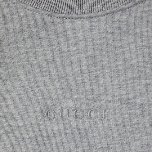 Cotton jersey sweatshirt with embroidery