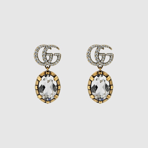 GG Marmont crystal earrings