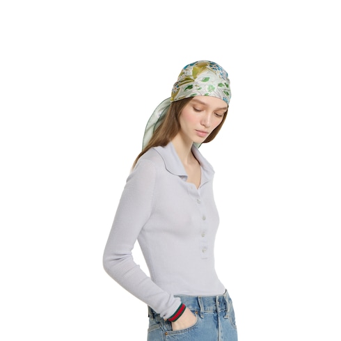 Printed silk carré