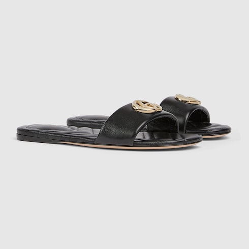 Women's slide sandal with Double G