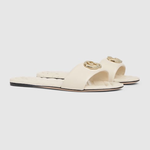 Women's slide sandal with Double G