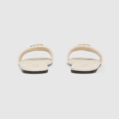 Women's slide sandal with Double G