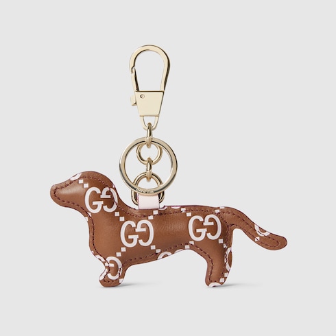 Dog-shaped bag charm