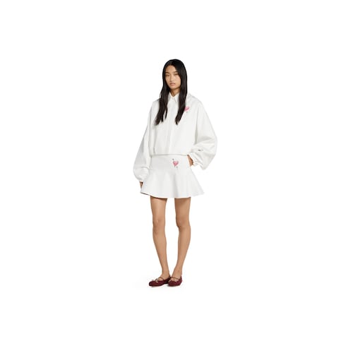 Chaqueta de lona de algodón con parche