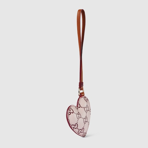 Heart-shaped bag charm