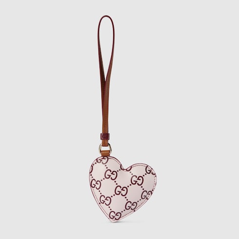 Heart-shaped bag charm