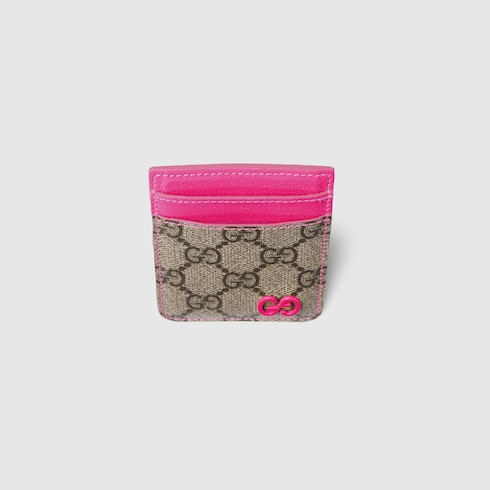 Bright pink trim magnetic card case