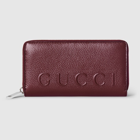 Zip around wallet with logo
