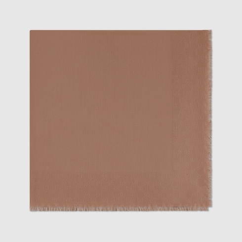 GG wool silk jacquard shawl