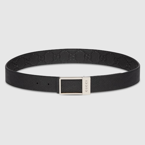 Reversible belt with rectangular buckle Detail 5