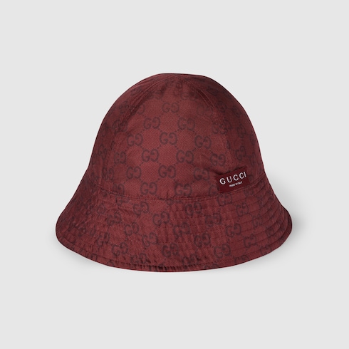 Reversible printed silk bucket hat