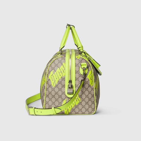 Medium duffle bag with print