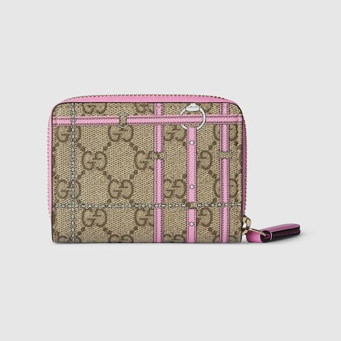 Mini zip wallet with print