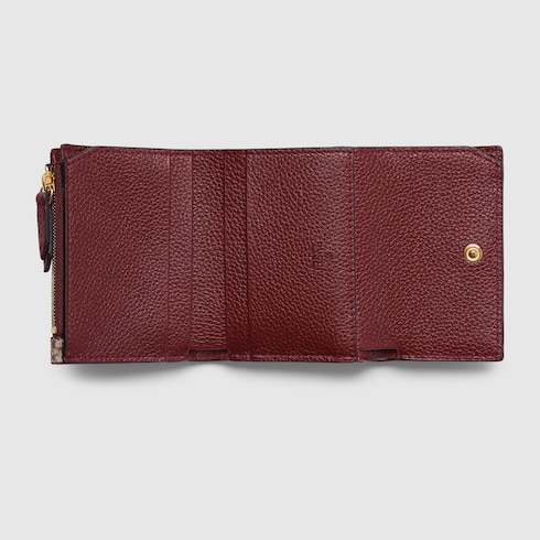 Zweifarbige GG Marmont Mini-Brieftasche