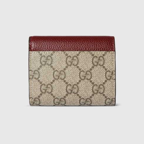 Bi-color GG Marmont mini wallet
