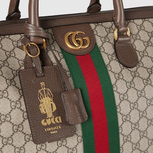 Gucci Savoy系列中号旅行包