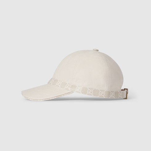 Cotton baseball hat with Double G