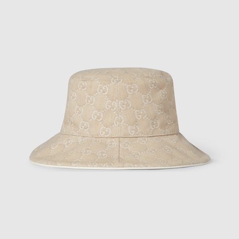 GG denim bucket hat with Horsebit Detail 2