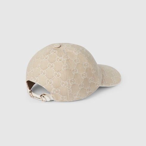 Casquette en denim GG avec détail Mors
