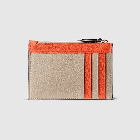 Bi-colour GG Marmont zip key pouch