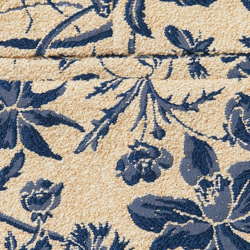 Flora cotton bouclé jacquard shorts