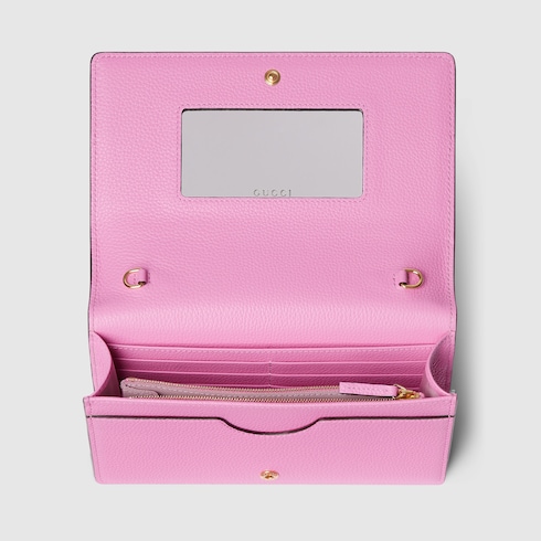 GG Marmont bi-color wallet on chain