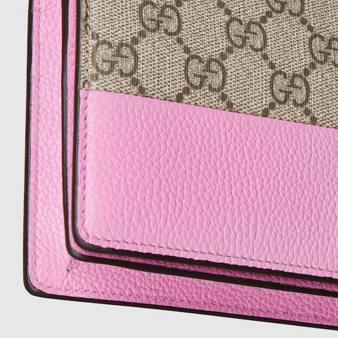 GG Marmont bi-color wallet on chain