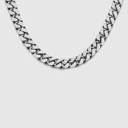Gucci Signature engraved chain necklace