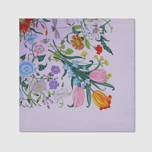 Printed silk carré