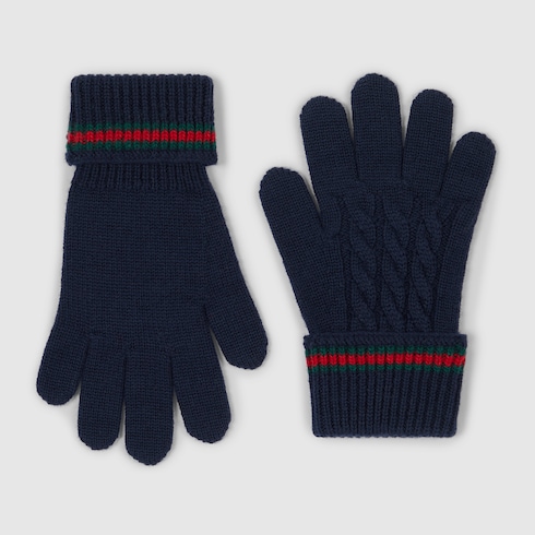 Children's wool gloves with Web