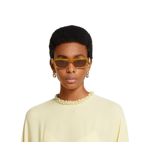 Rectangular frame sunglasses